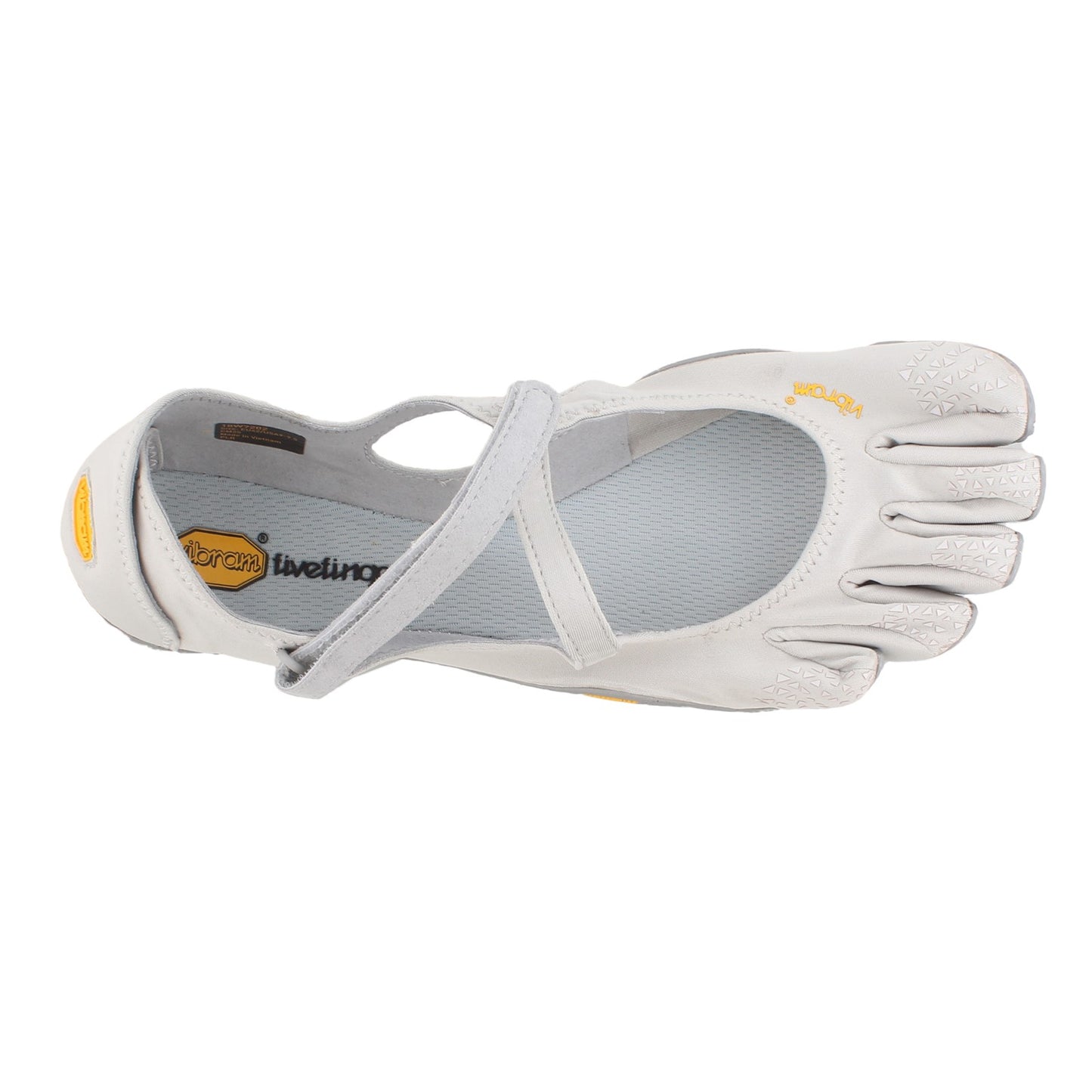 Peltz Shoes Women???s Vibram Five Fingers V-Soul Indoor Training Shoe GRAY 18W7202