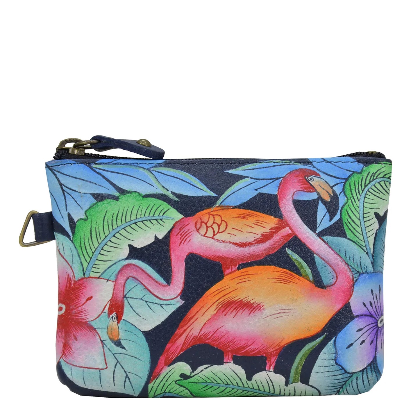 Peltz Shoes Anuschka Coin Pouch Flamingo Fever 1824-FLM