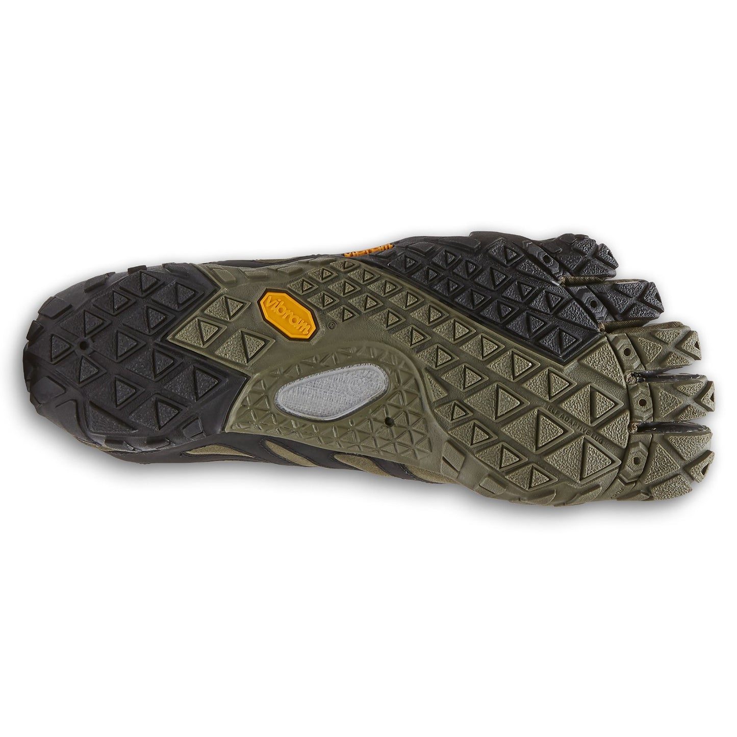 Peltz Shoes Men's Vibram FiveFingers V-Trail 2.0 Running Shoe KHAKI 19M7602