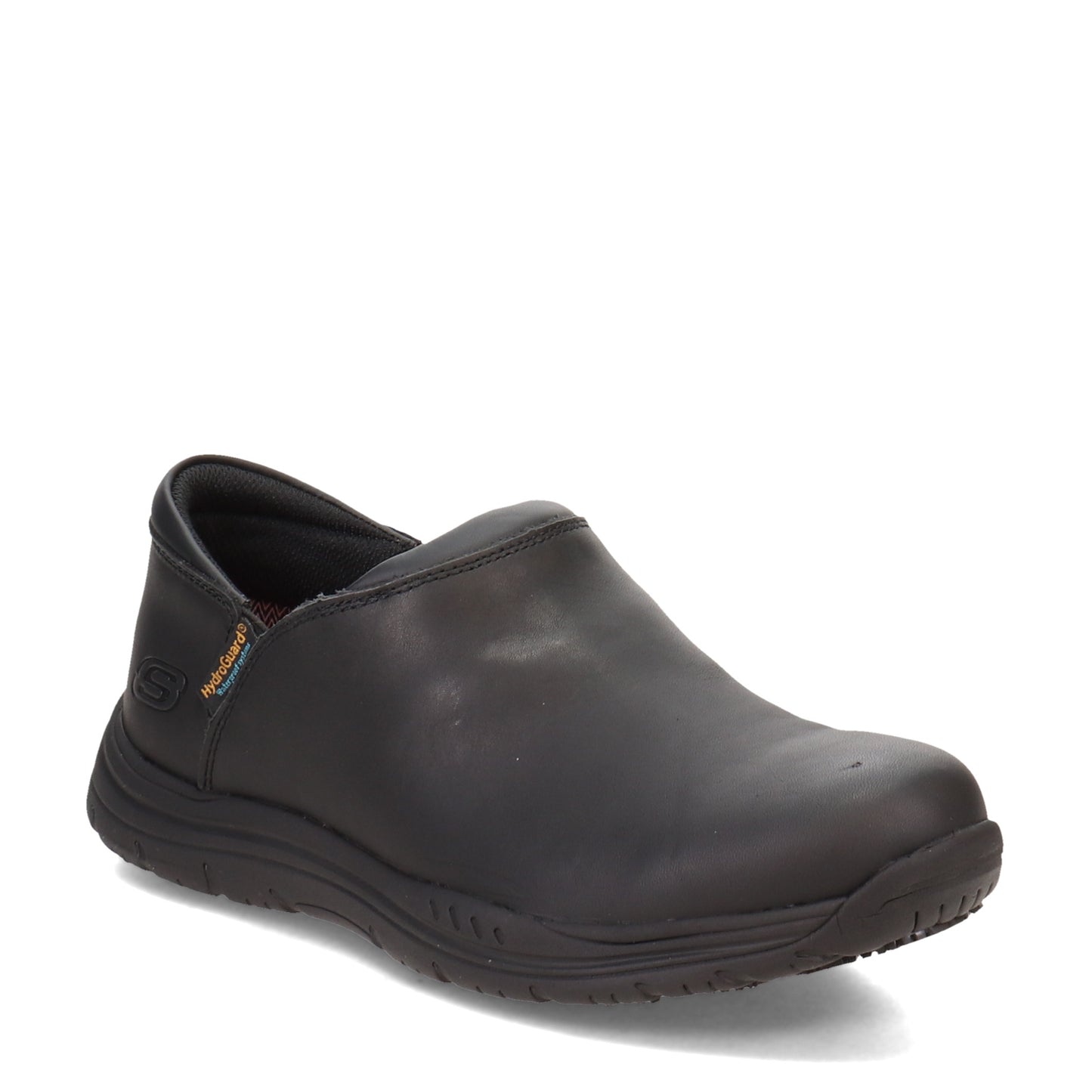 Peltz Shoes Men's Skechers Ostego Eckington WP Work Shoe Black 200012-BLK