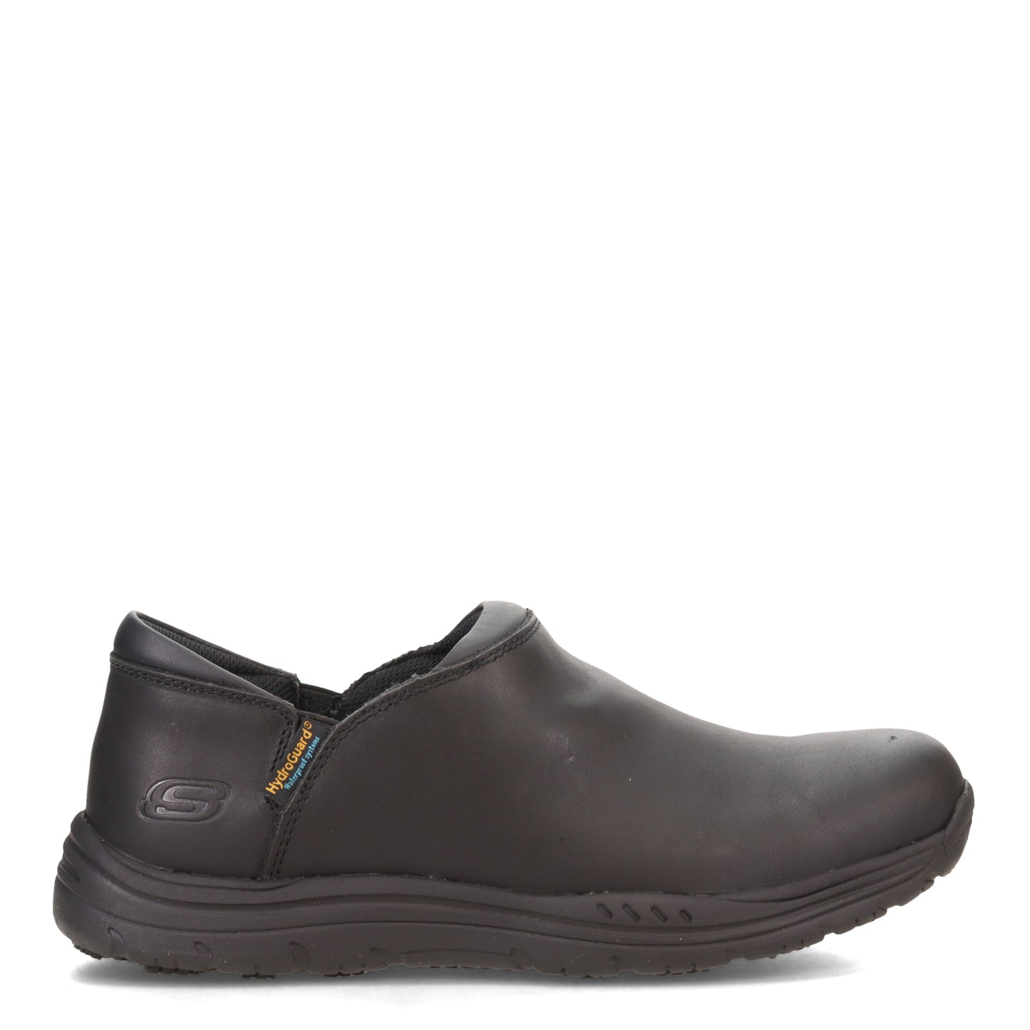 Peltz Shoes Men's Skechers Ostego Eckington WP Work Shoe Black 200012-BLK