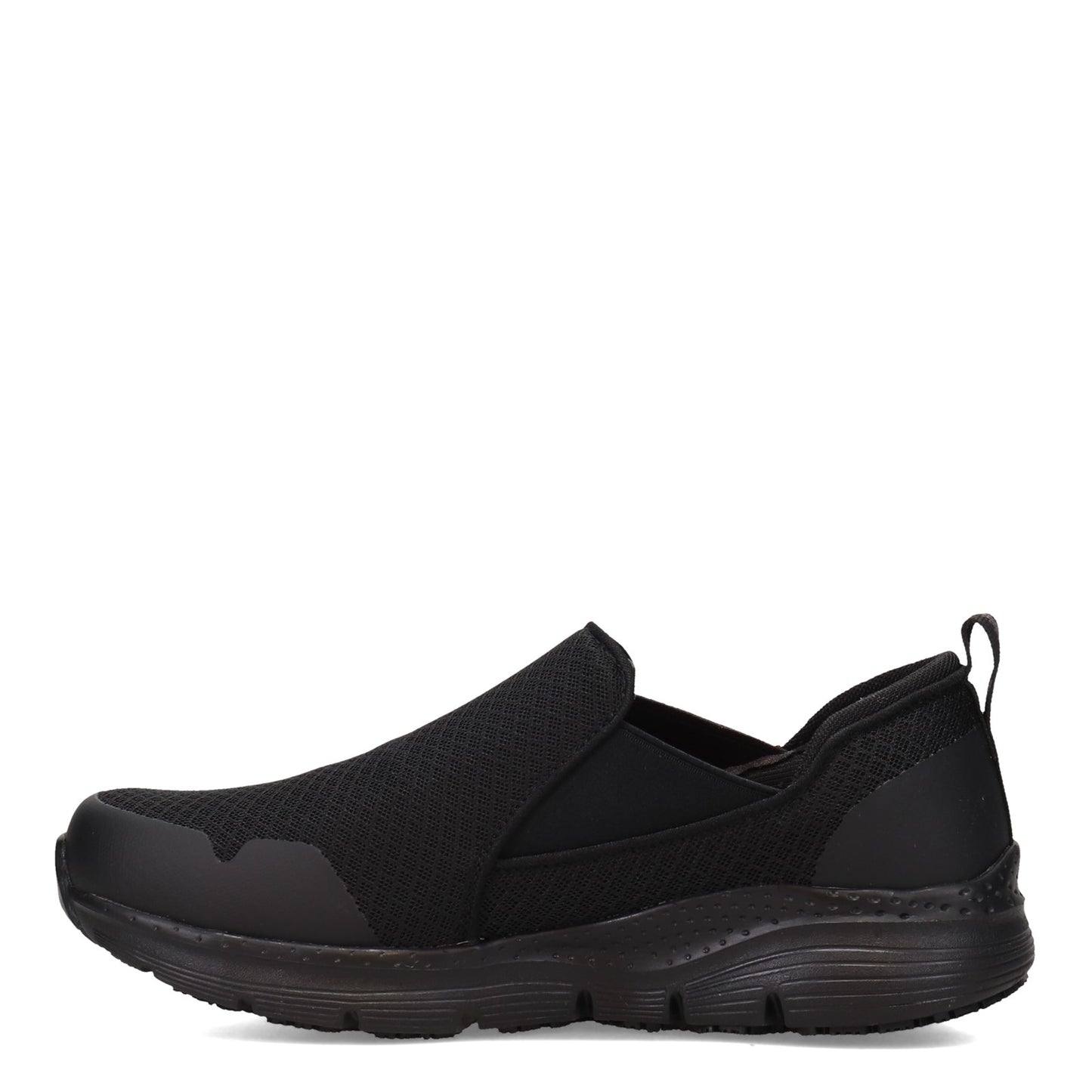 Peltz Shoes Men's Skechers Arch Fit SR - Tineid Work Shoe - Wide Width BLACK 200026W-BLK
