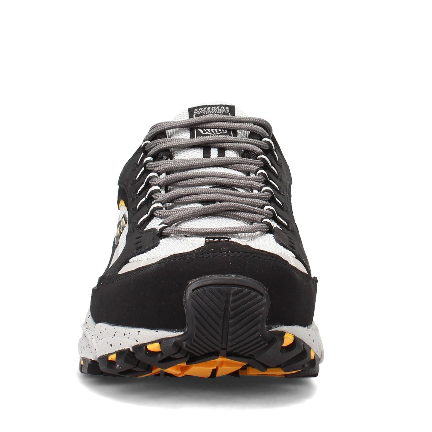 Peltz Shoes Men's Skechers Stamina ST Sneaker BLACK / GRAY 200033-BKGY