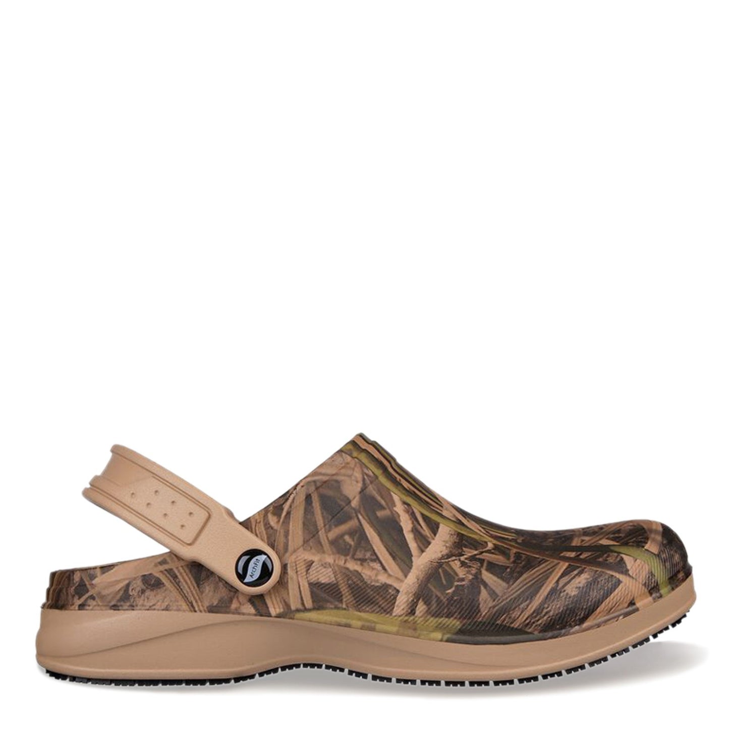 Peltz Shoes Men's Skechers Work Arch Fit: Riverbound SR Clog CAMO 200092-CAMO