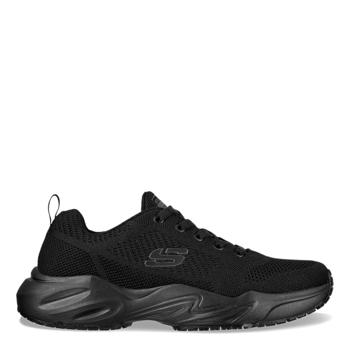 Peltz Shoes Men's Skechers Work Stamina Airy SR Work Shoe BLACK 200117-BBK