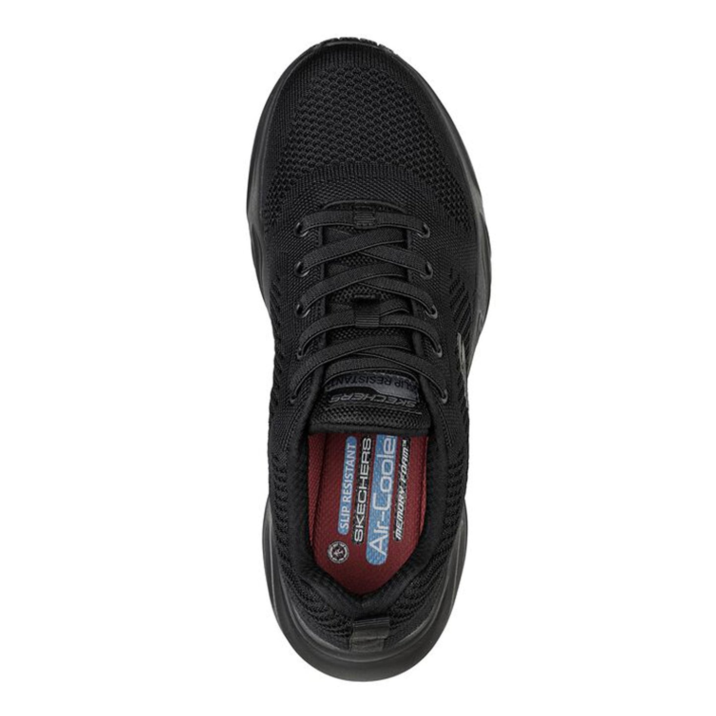Peltz Shoes Men's Skechers Work Stamina Airy SR Work Shoe BLACK 200117-BBK