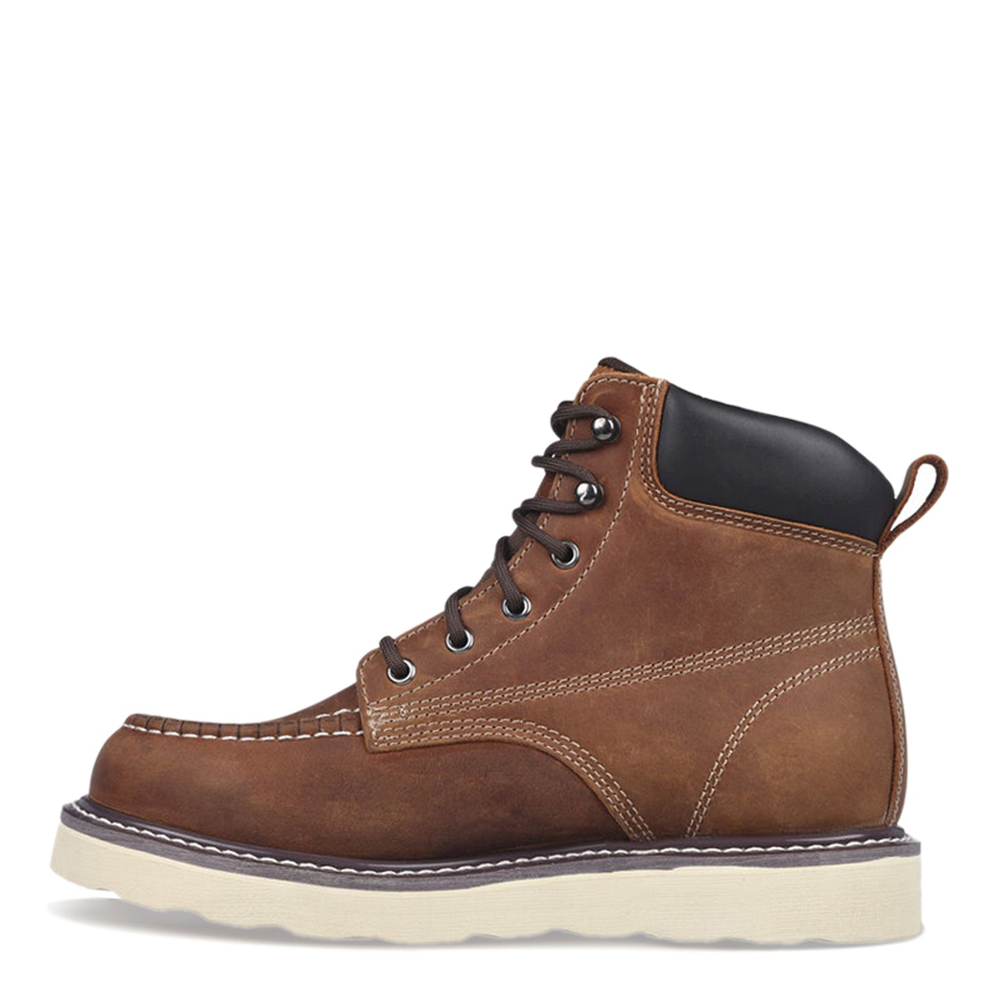 Peltz Shoes Men's Skechers Work Kadmiel - Bennot Work Boot Dark Brown 200180-CDB