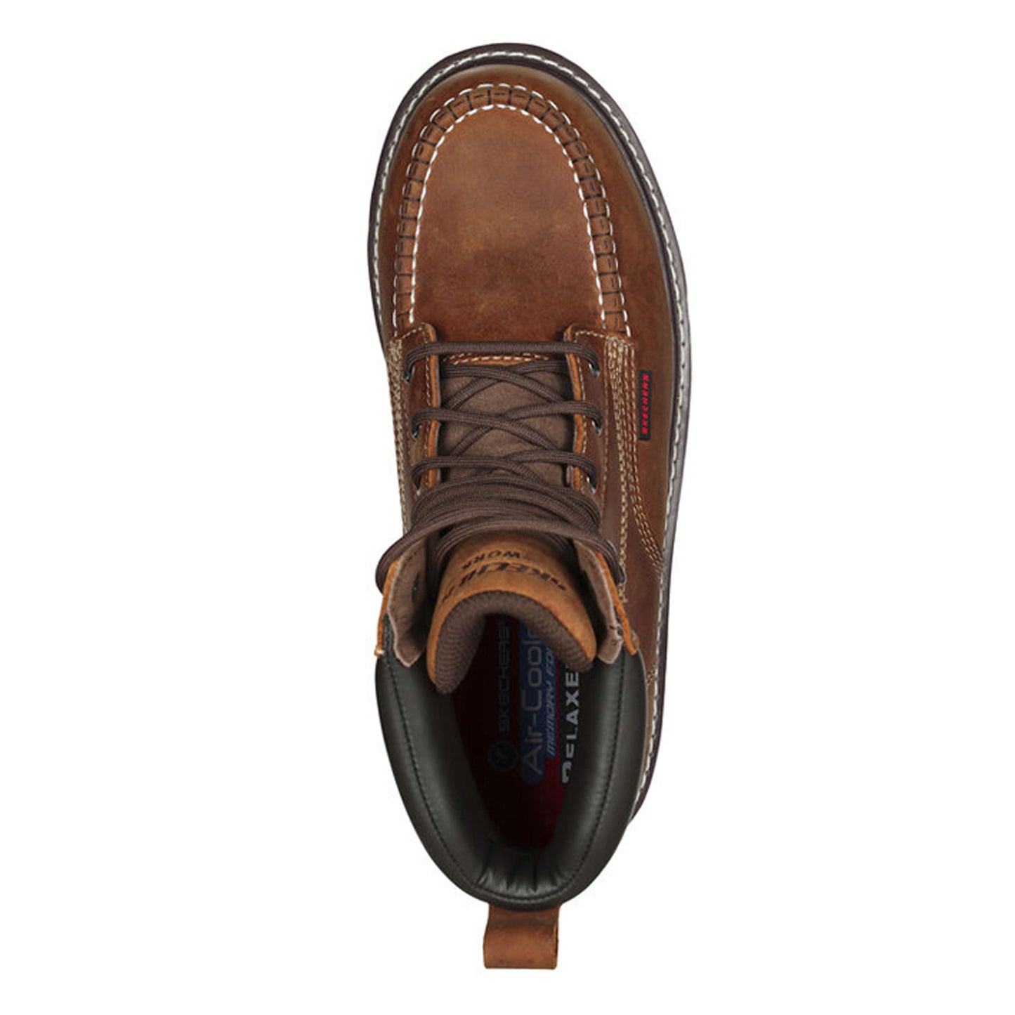 Peltz Shoes Men's Skechers Work Kadmiel - Bennot Work Boot Dark Brown 200180-CDB