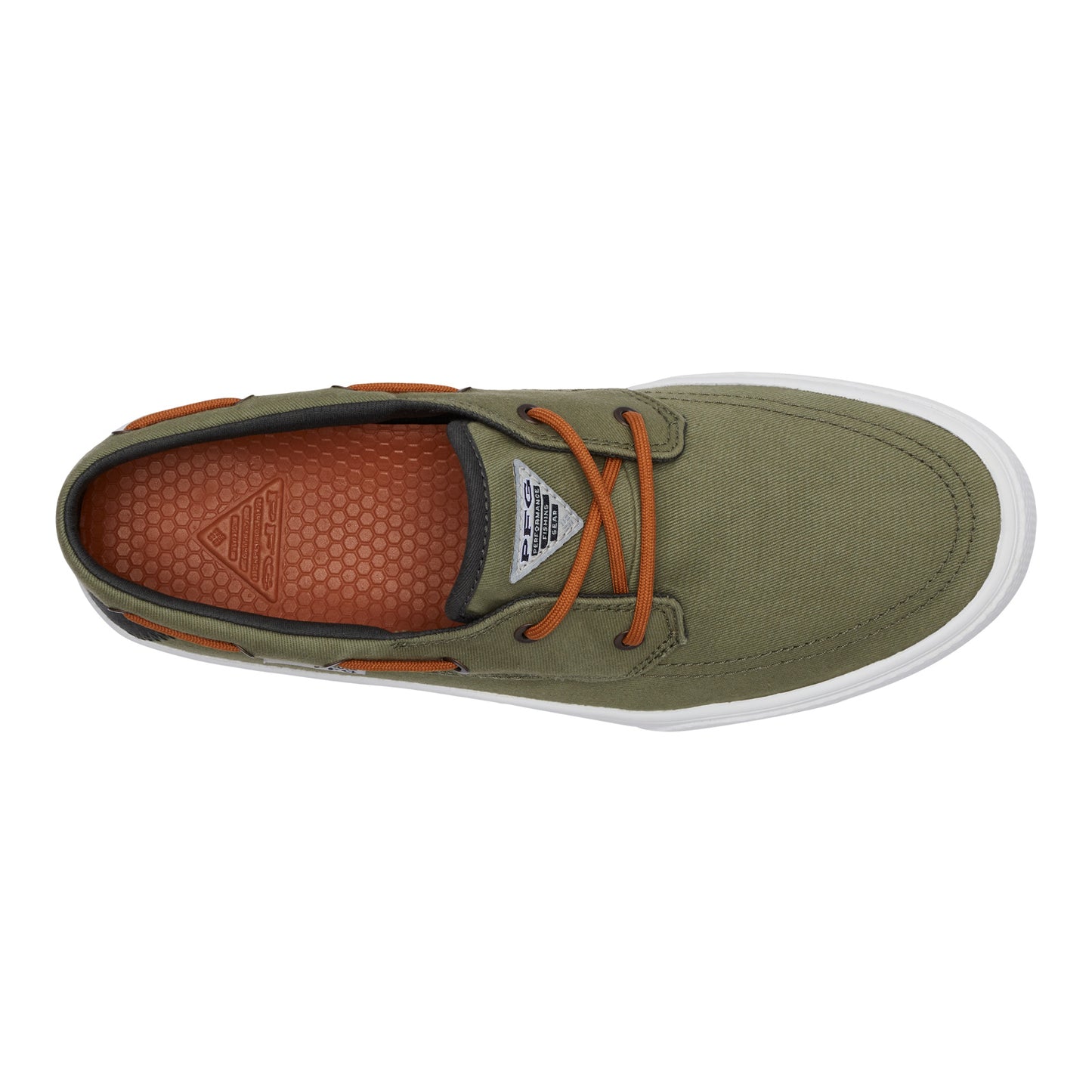 Peltz Shoes Men's Columbia Slack Tide PFG Boat Shoe Cypress 2027031-316