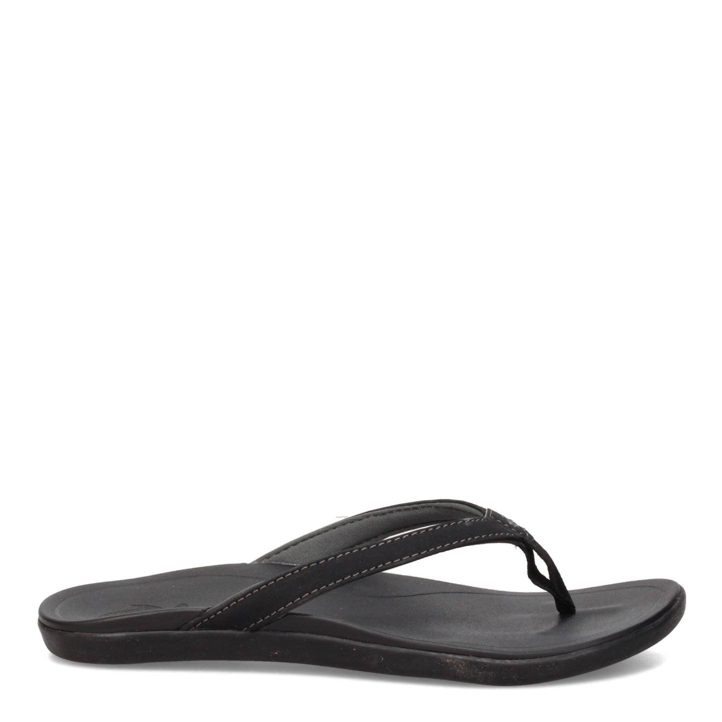 Peltz Shoes Women's OluKai Ho'opio Thong Sandal ONYX 20294-OXOX