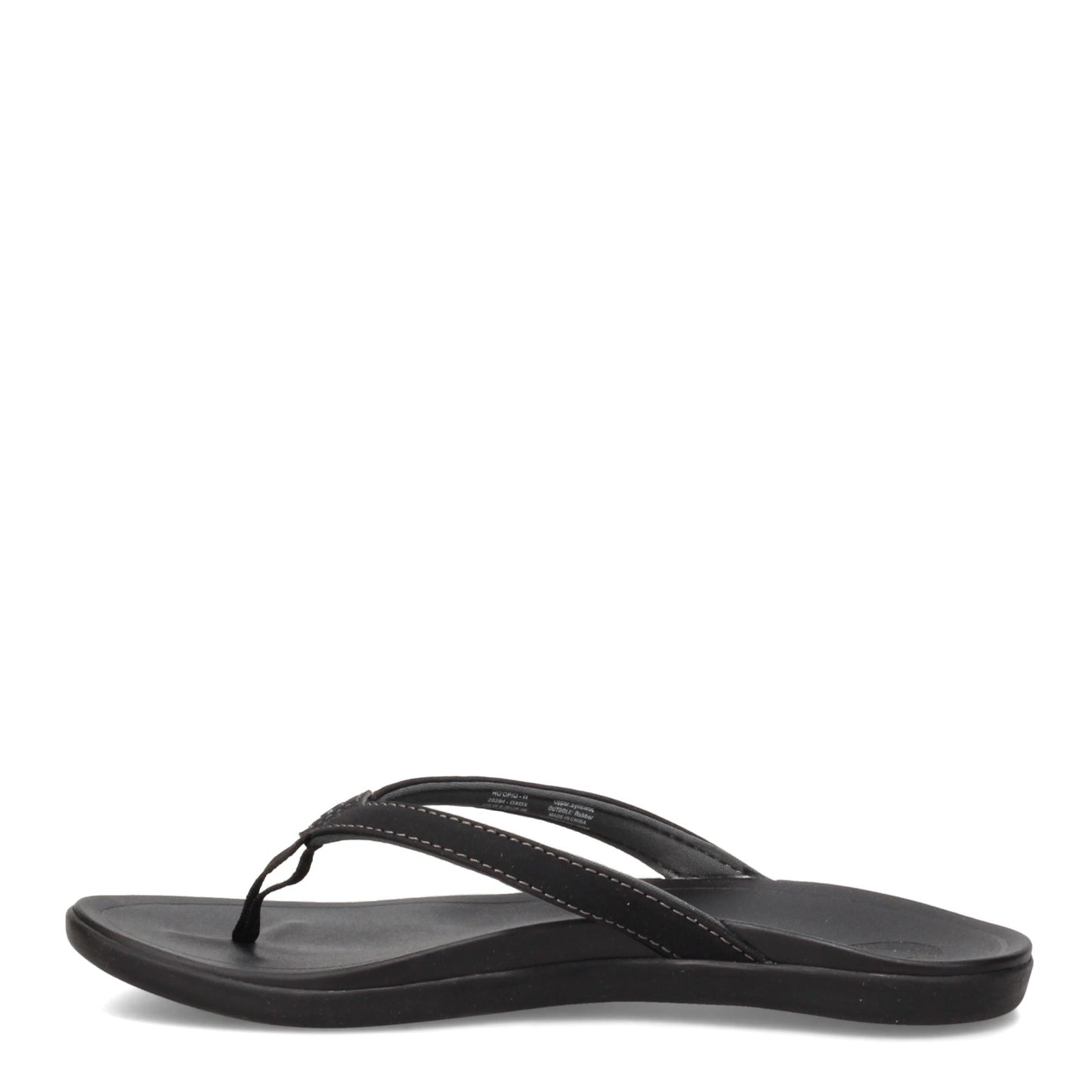 Peltz Shoes Women's OluKai Ho'opio Thong Sandal ONYX 20294-OXOX