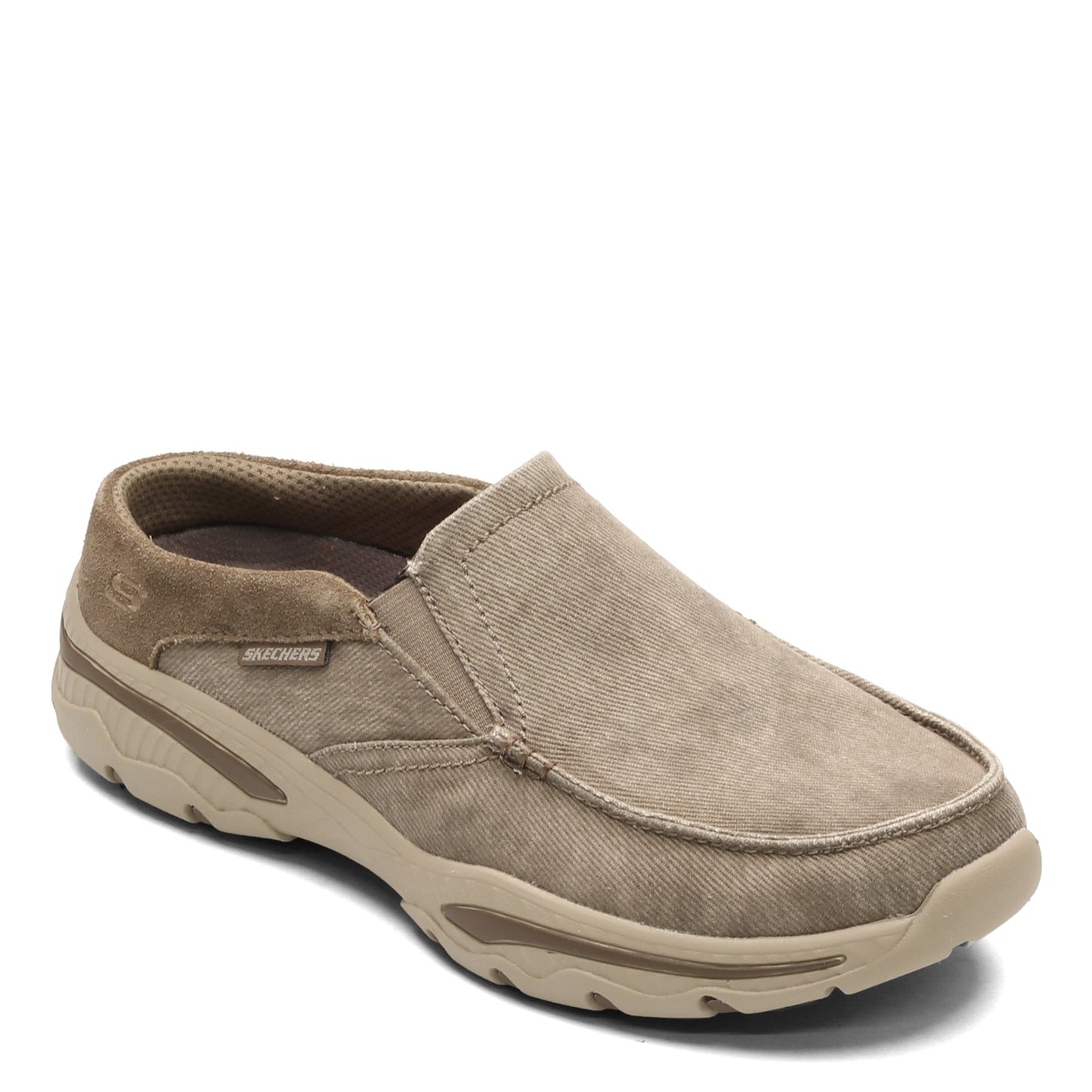 Peltz Shoes Men's Skechers Creston - Backlot Clog KHAKI 204017-KHK