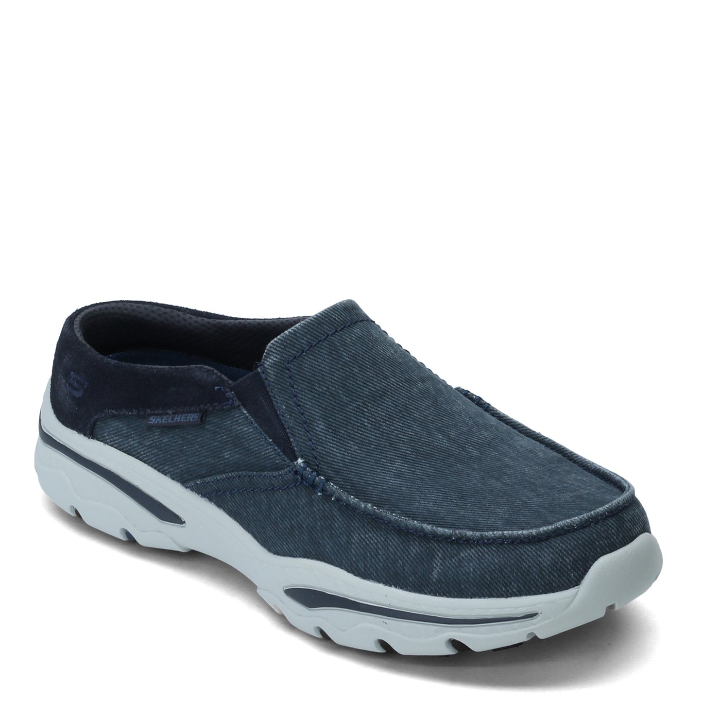 Peltz Shoes Men's Skechers Creston - Backlot Clog NAVY 204017-NVY