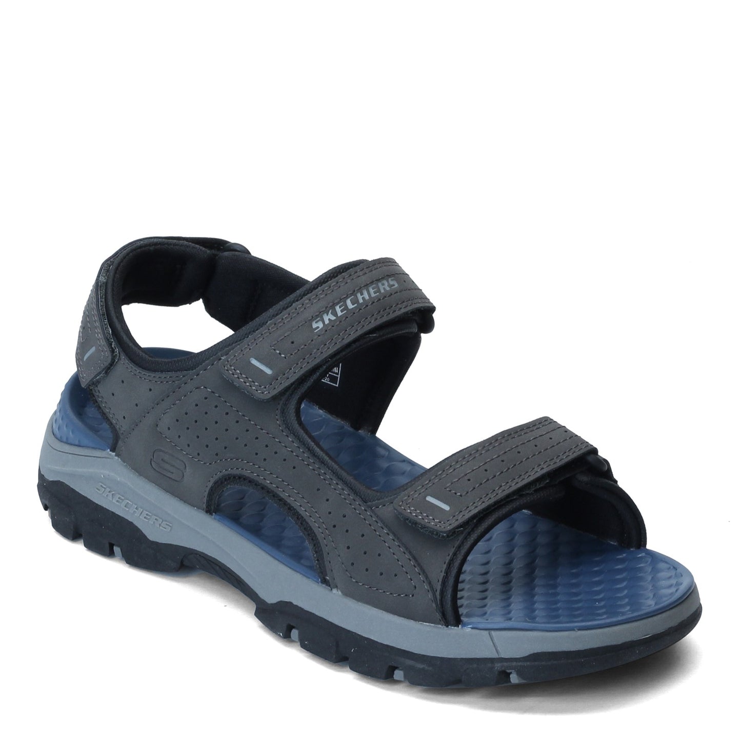 Peltz Shoes Men's Skechers Tresmen Garo Sandal CHARCOAL 204105-CHAR