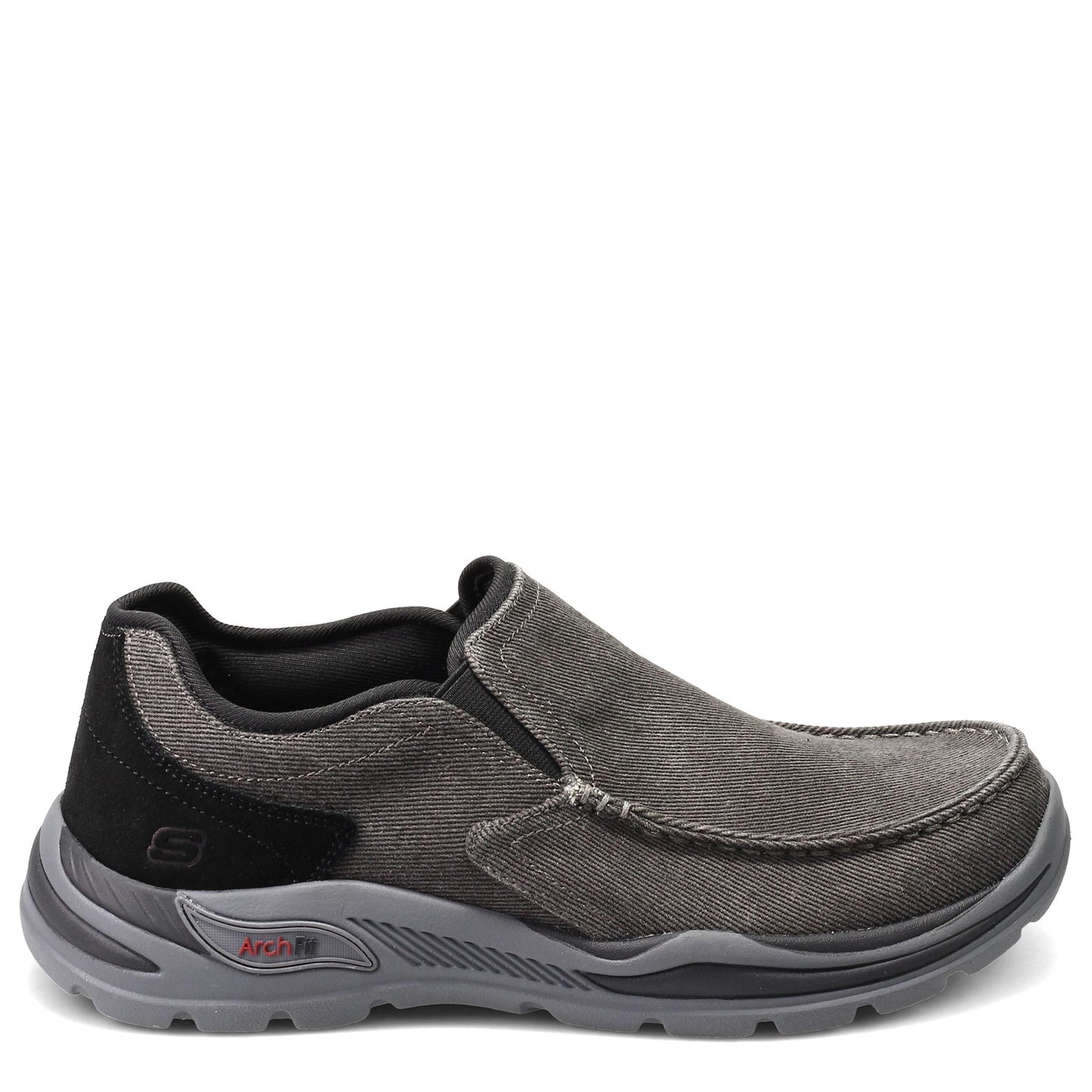 Peltz Shoes Men's Skechers Arch Fit Motley - Rolens Slip-On - Wide Width BLACK 204178WW-BLK