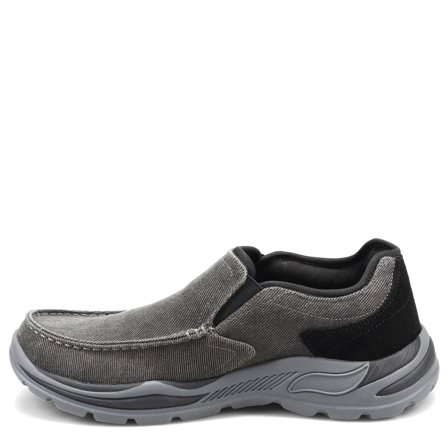 Peltz Shoes Men's Skechers Arch Fit Motley - Rolens Slip-On - Wide Width BLACK 204178WW-BLK