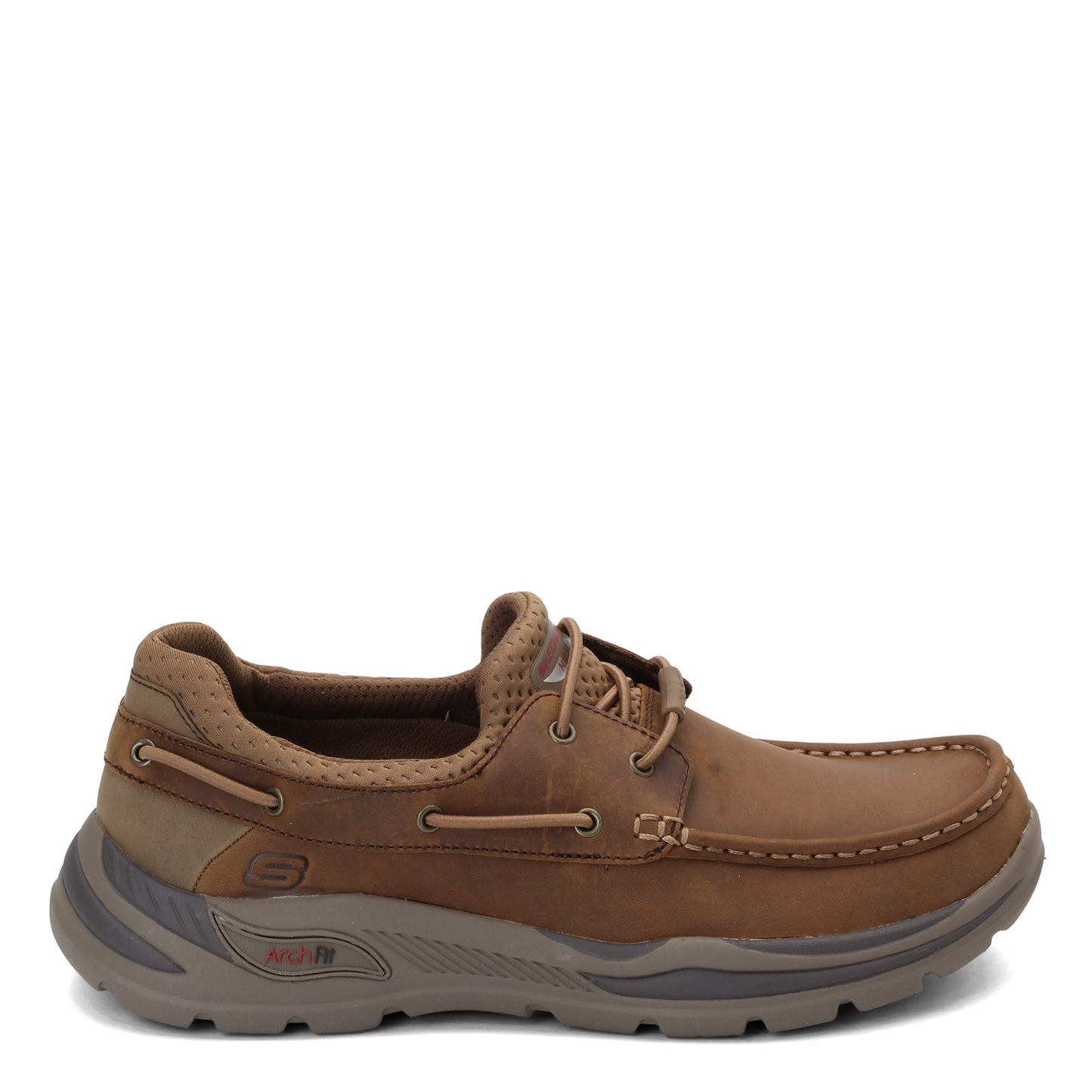 Peltz Shoes Men's Skechers Arch Fit Motley - Hosco Boat Shoe Desert 204179-DSRT