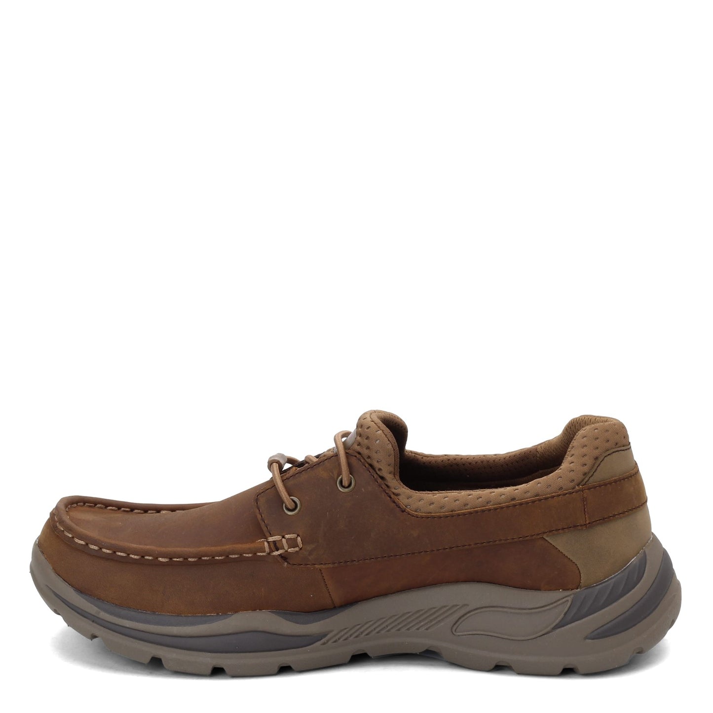 Peltz Shoes Men's Skechers Arch Fit Motley - Hosco Boat Shoe Desert 204179-DSRT