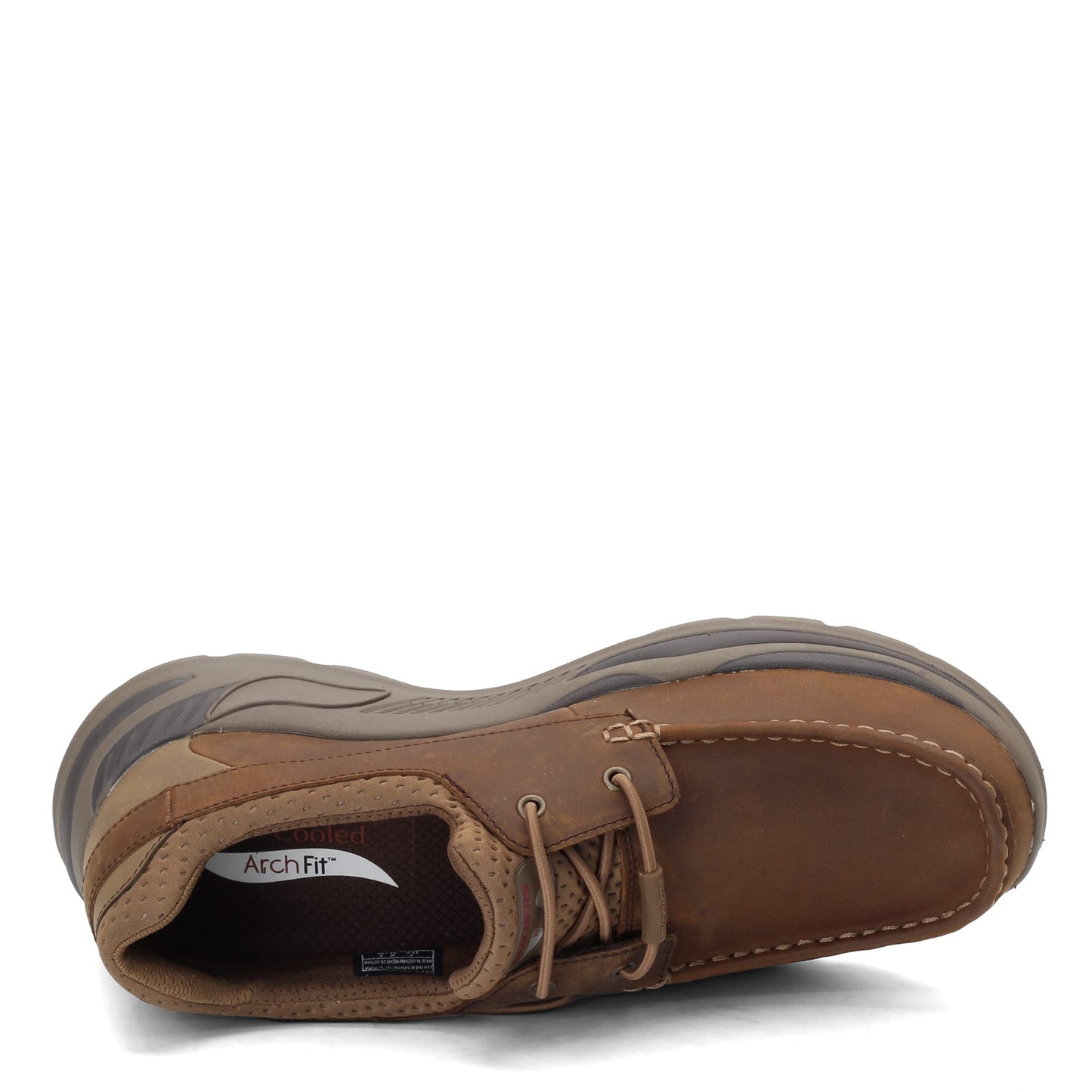 Peltz Shoes Men's Skechers Arch Fit Motley - Hosco Boat Shoe Desert 204179-DSRT