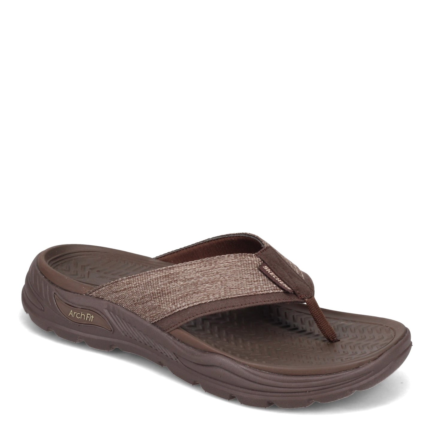 Peltz Shoes Men's Skechers Arch Fit Motley SD - Dolano Sandal - Wide Width CHOCOLATE 204345WW-CHOC