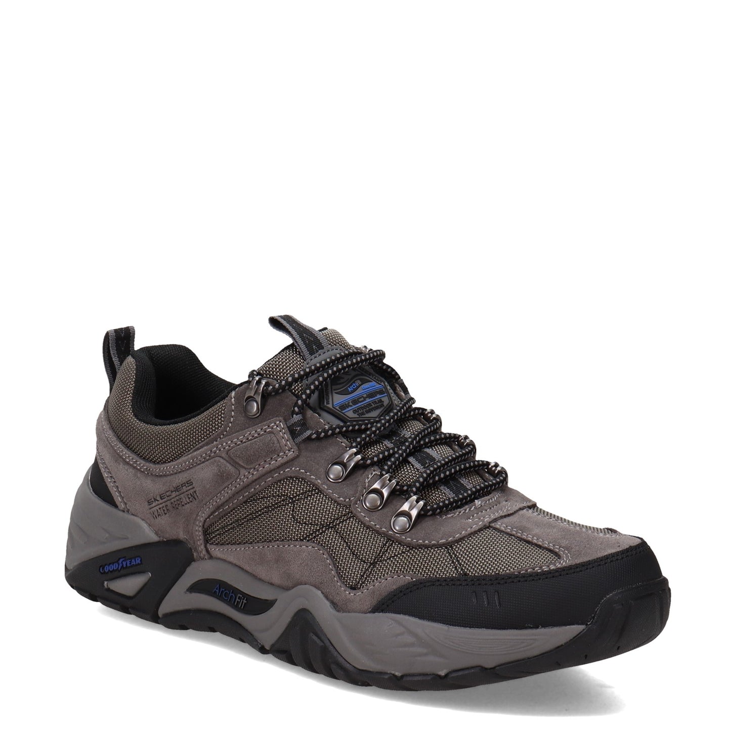 Peltz Shoes Men's Skechers GOwalk Arch Fit - Recon Harbin Trail Shoe GRAY 204411-GRY
