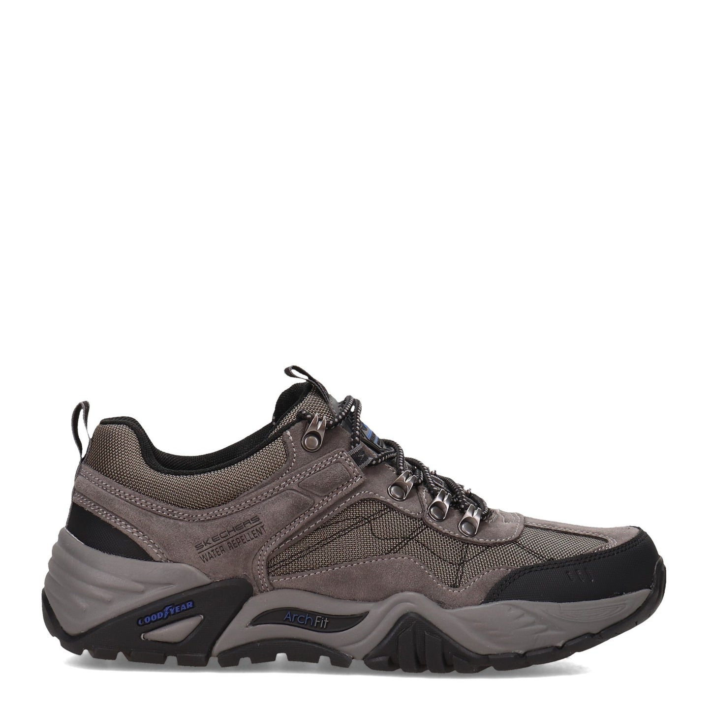 Peltz Shoes Men's Skechers GOwalk Arch Fit - Recon Harbin Trail Shoe GRAY 204411-GRY