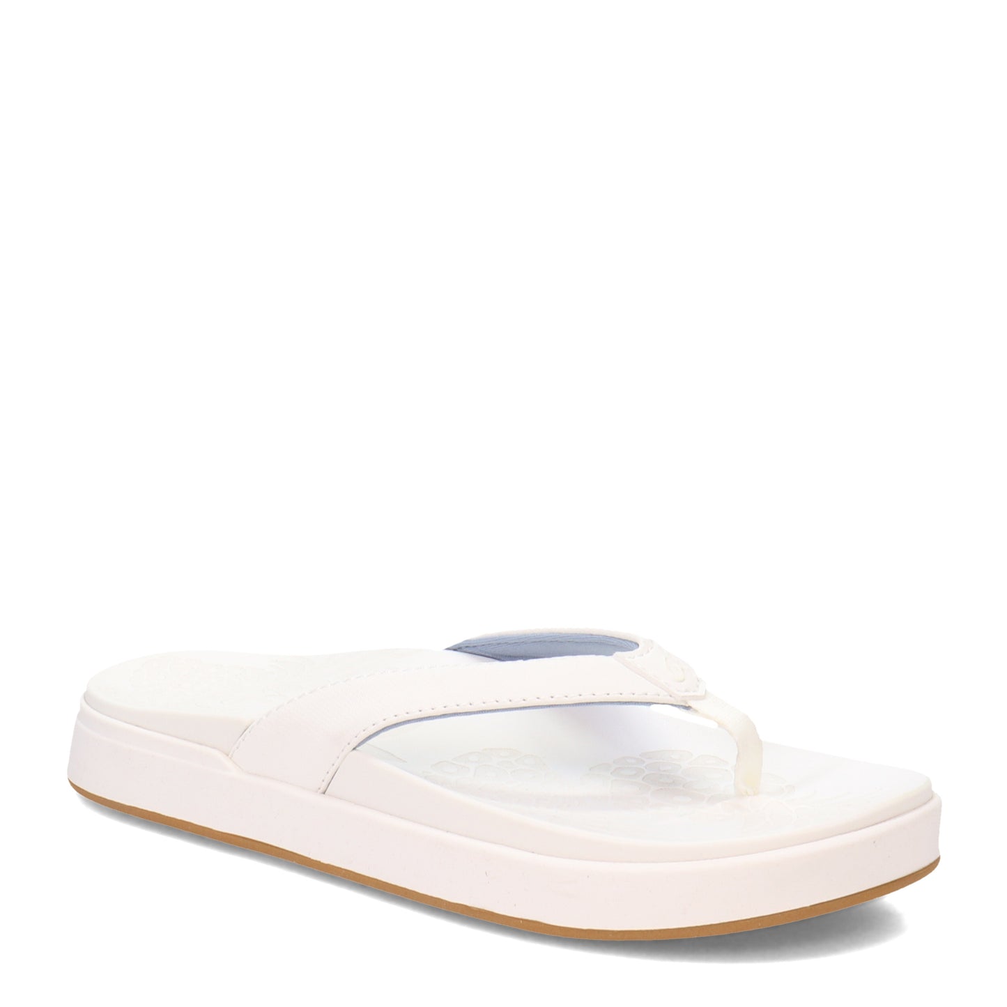 Peltz Shoes Women's OluKai Nu'a Pi'o Sandal WHITE 20445-WBWB