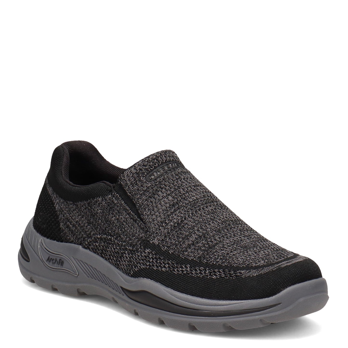 Peltz Shoes Men's Skechers Arch Fit Motley - Vaseo Slip-On BLACK 204495-BLK