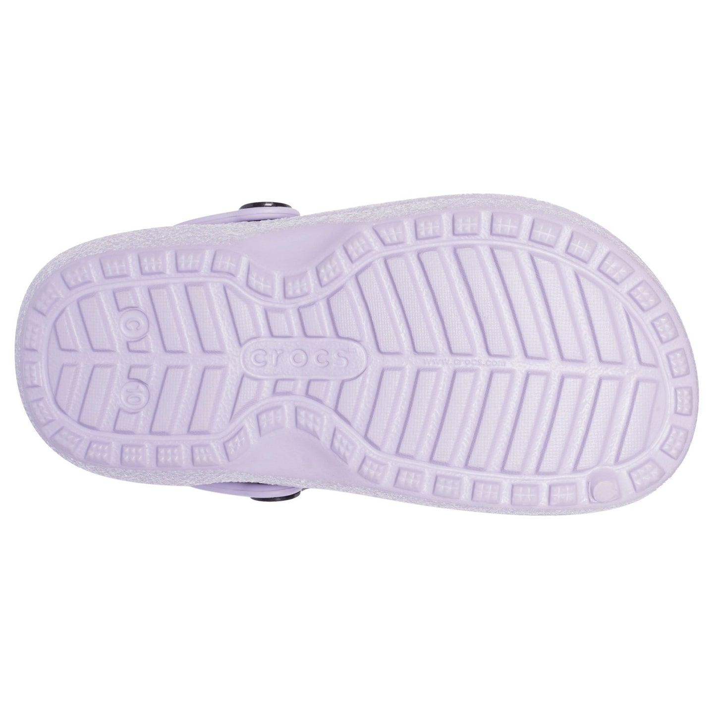 Peltz Shoes Girl's Crocs Classic Lined Clog - Toddler Lavender 205937-530 I