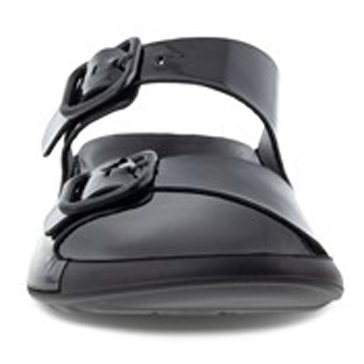 Peltz Shoes Women's Ecco 2nd Cozmo 2 Band Buckle Sandal BLACK 206833-01001