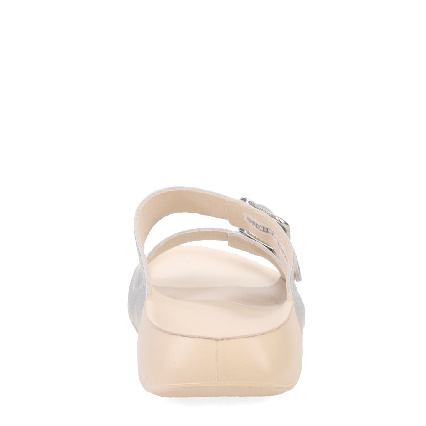 Peltz Shoes Women's Ecco 2nd Cozmo 2 Band Buckle Sandal SILVER 206833-01682