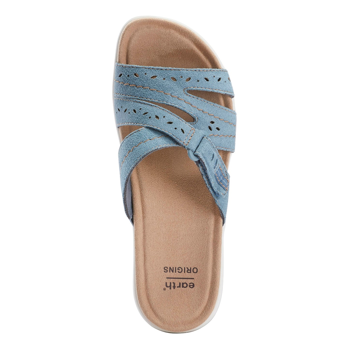 Peltz Shoes Women's Earth Origins Savoy Shantel Sandal BLUE 207025W-425