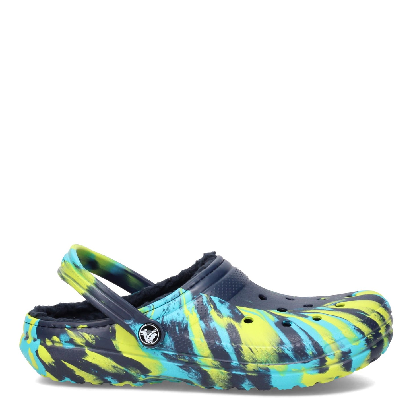 Peltz Shoes Boy's Crocs Classic Lined Clog - Little Kid & Big Kid Navy Multi 207238-4HQ K