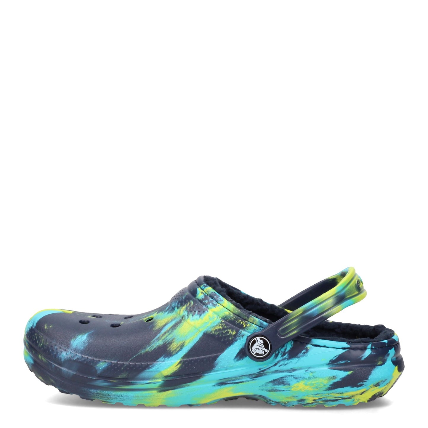 Peltz Shoes Boy's Crocs Classic Lined Clog - Little Kid & Big Kid Navy Multi 207238-4HQ K