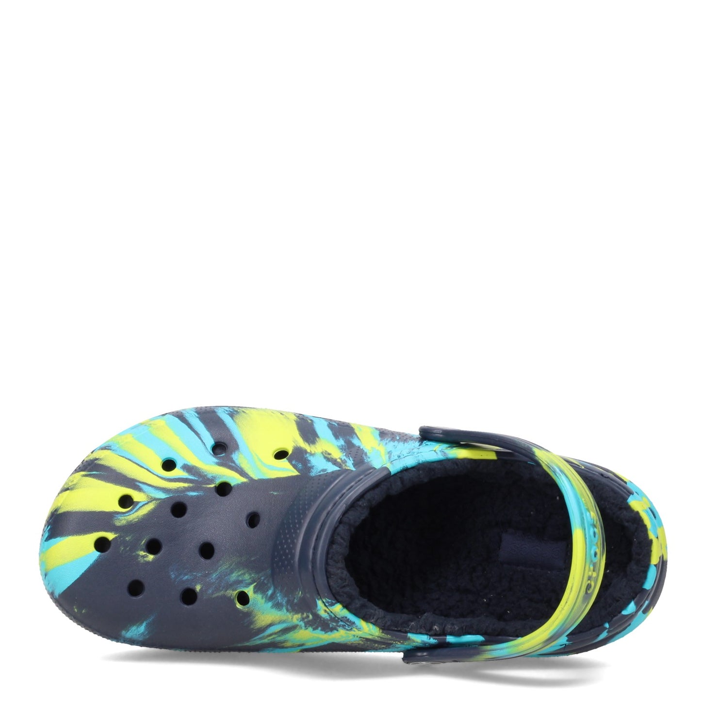 Peltz Shoes Boy's Crocs Classic Lined Clog - Little Kid & Big Kid Navy Multi 207238-4HQ K