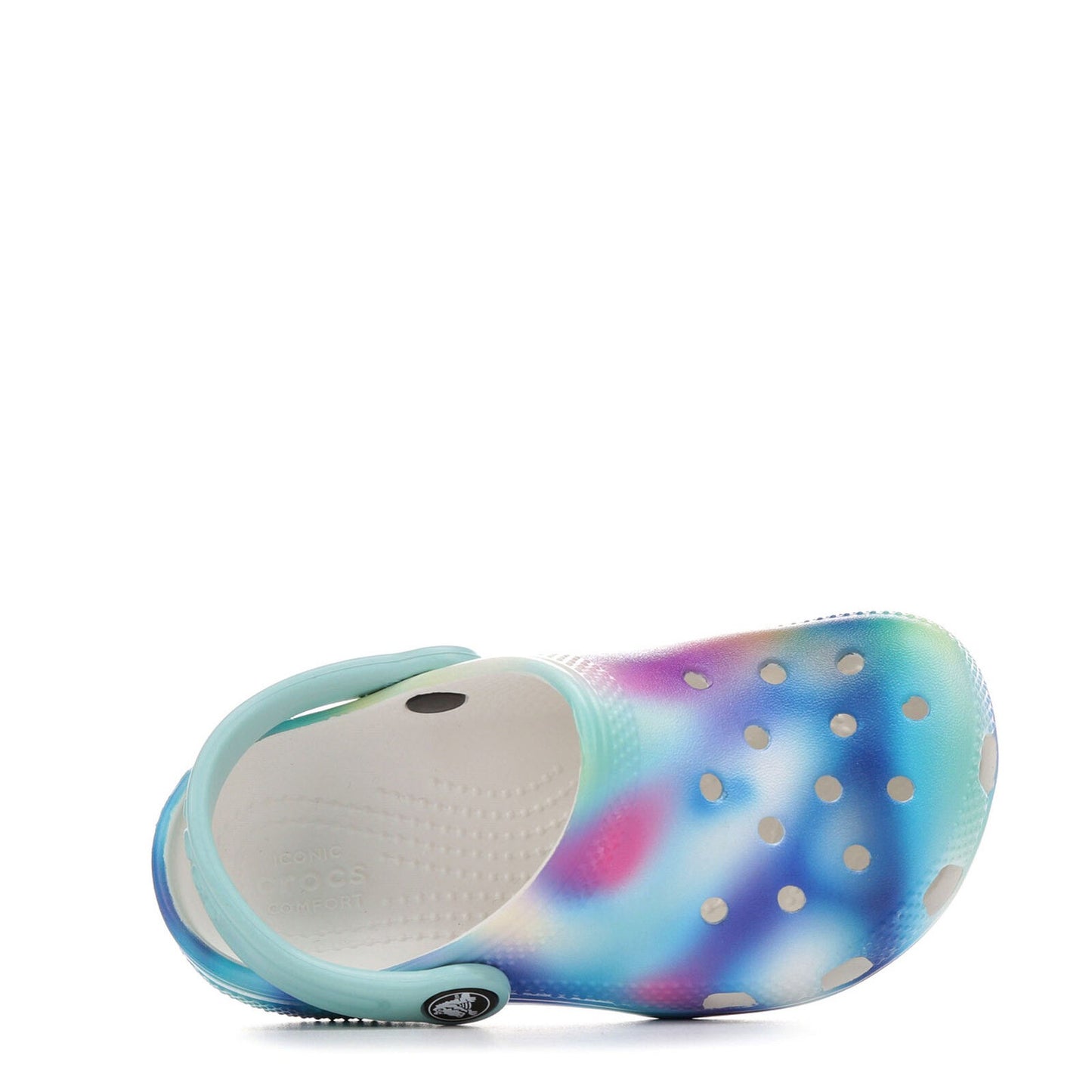 Peltz Shoes Kids' Crocs Solarized Classic Clog - Little Kid & Big Kid White/Blue 207587-94S K