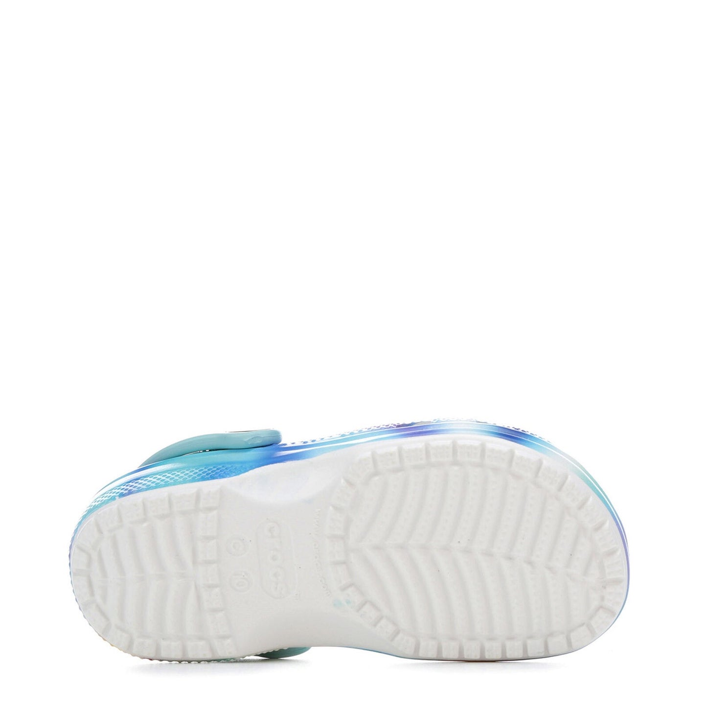Peltz Shoes Kids' Crocs Solarized Classic Clog - Little Kid & Big Kid White/Blue 207587-94S K