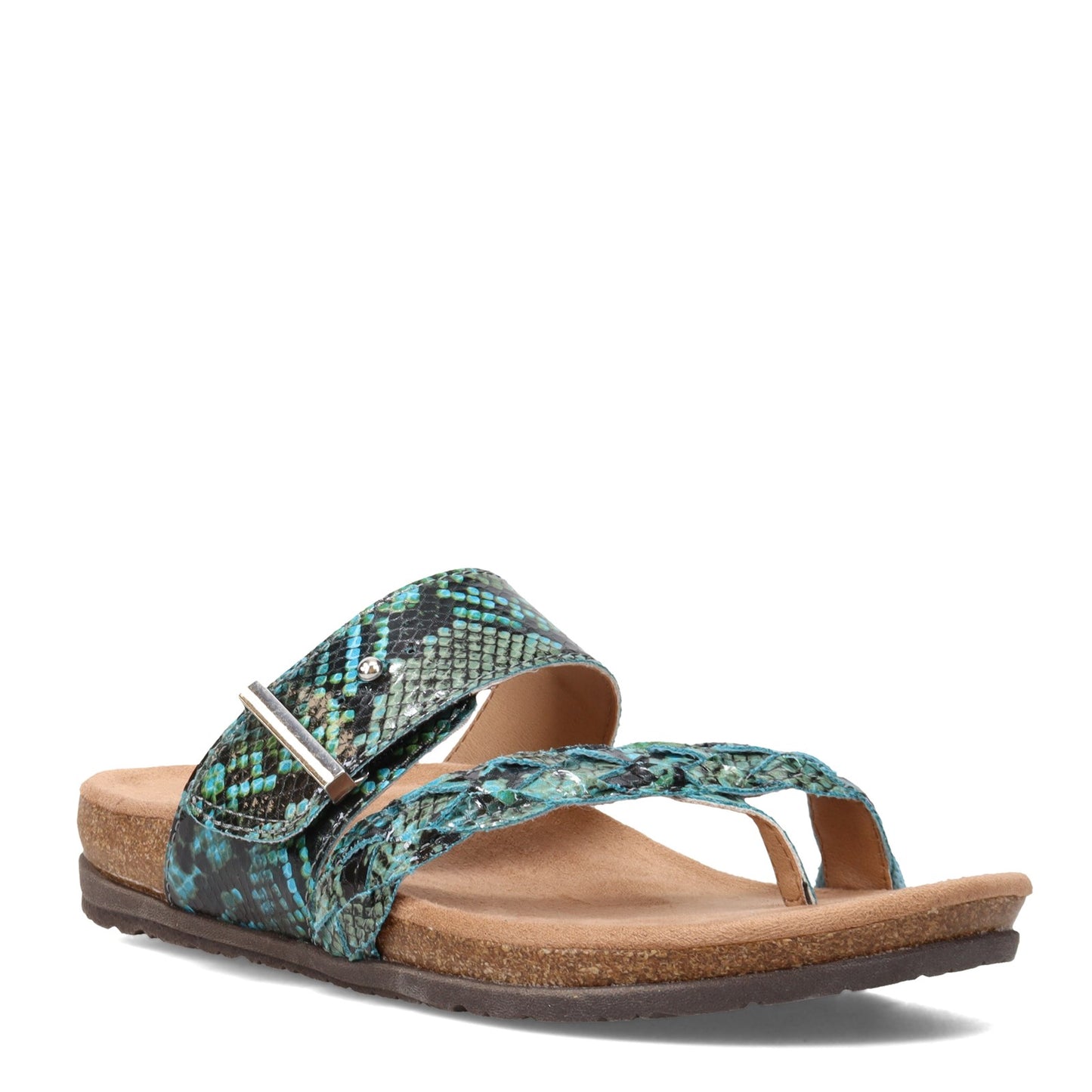 Peltz Shoes Women's Earth Origins Onida Sandal TEAL 207711W-432
