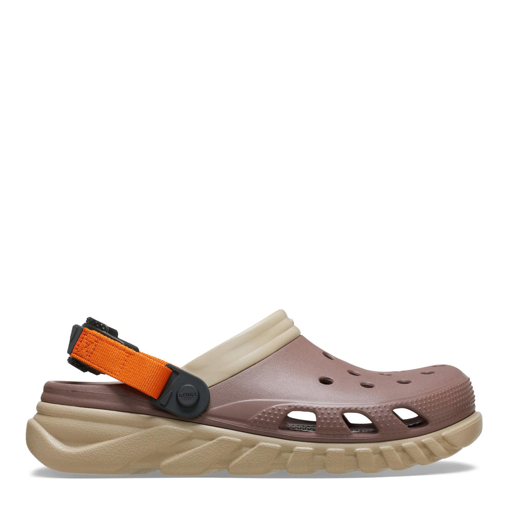 CROCS Men’s Brown Slip-On Clog with Heel Strap Crocs Bogota Clogs Leather Slip On Roomy Fit Shoes Ankle  main image 2