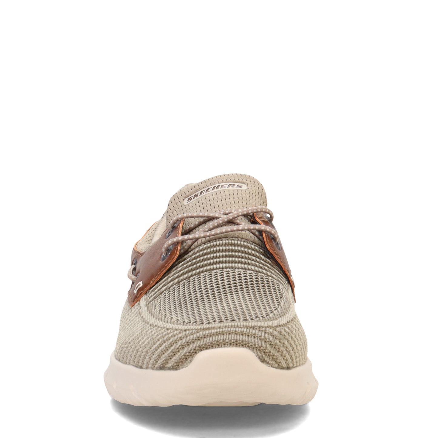 Peltz Shoes Men's Skechers Del Retto - Clean Slate Boat Shoe Taupe 210237-TPE