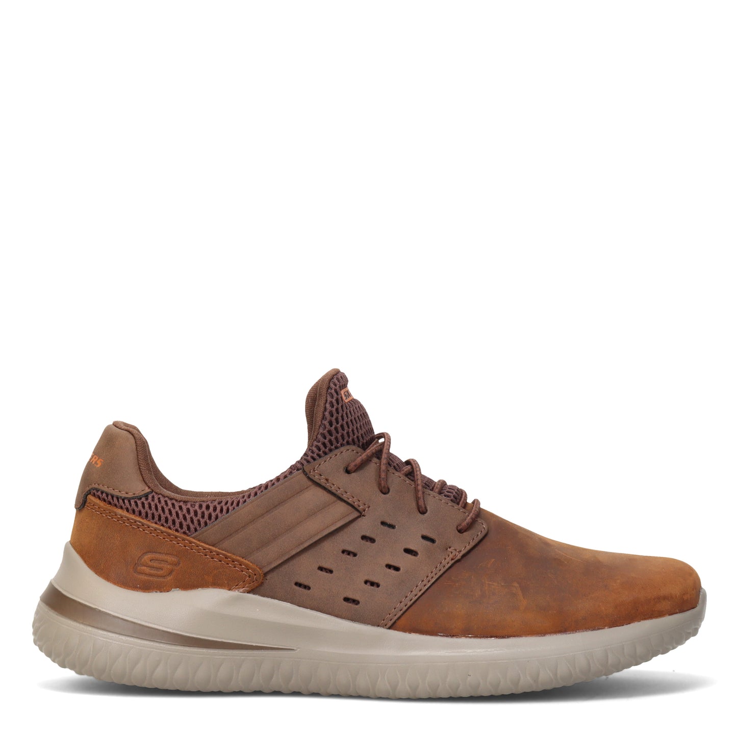 Peltz Shoes Men's Skechers Street Delson 3.0 - Ezra Sneaker DARK BROWN 210308-CDB