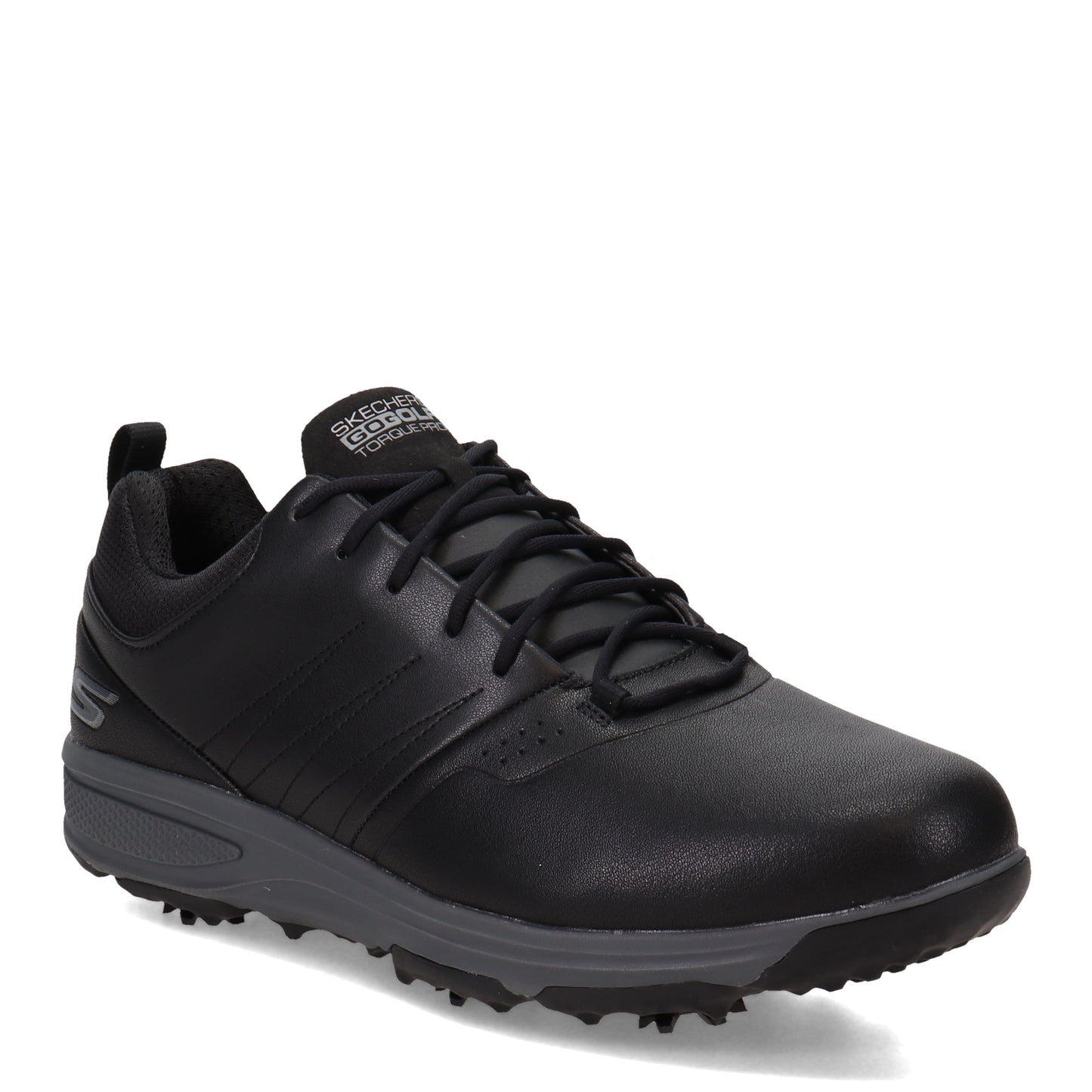 Peltz Shoes Men's Skechers GOgolf: Torque Pro Golf Shoe Black/Grey 214002-BKGY