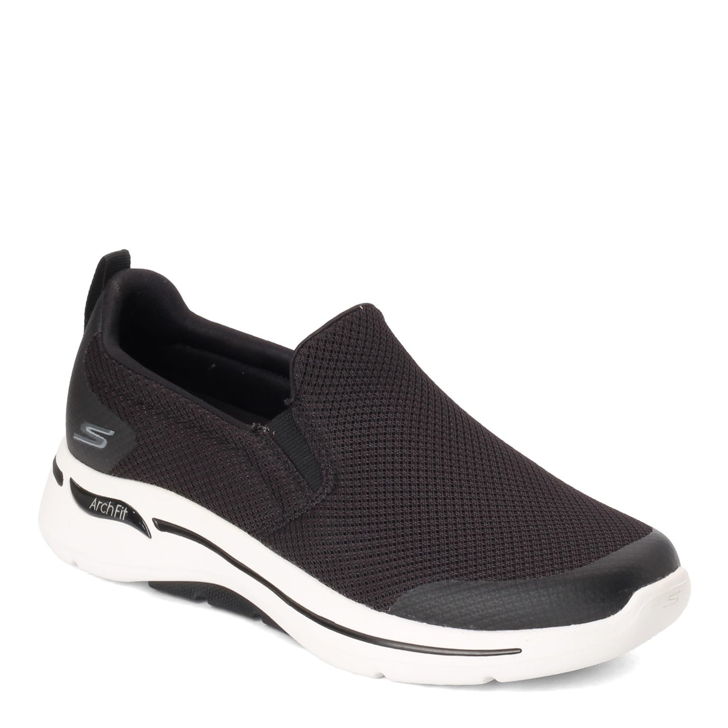 Peltz Shoes Men's Skechers GOwalk Arch Fit - Togpath Slip-On - Wide Width BLACK / WHITE 216121WW-BLK