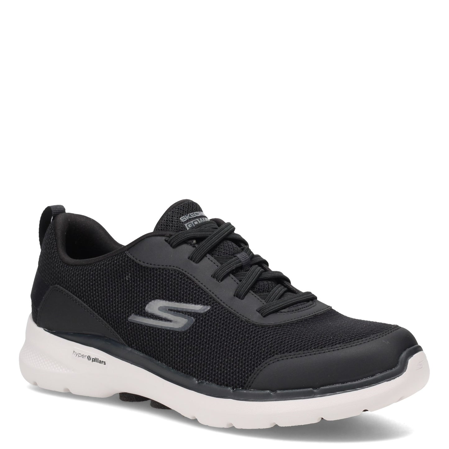 Peltz Shoes Men's Skechers GOwalk 6 - Bold Knight Walking Shoe BLACK 216204-BLK