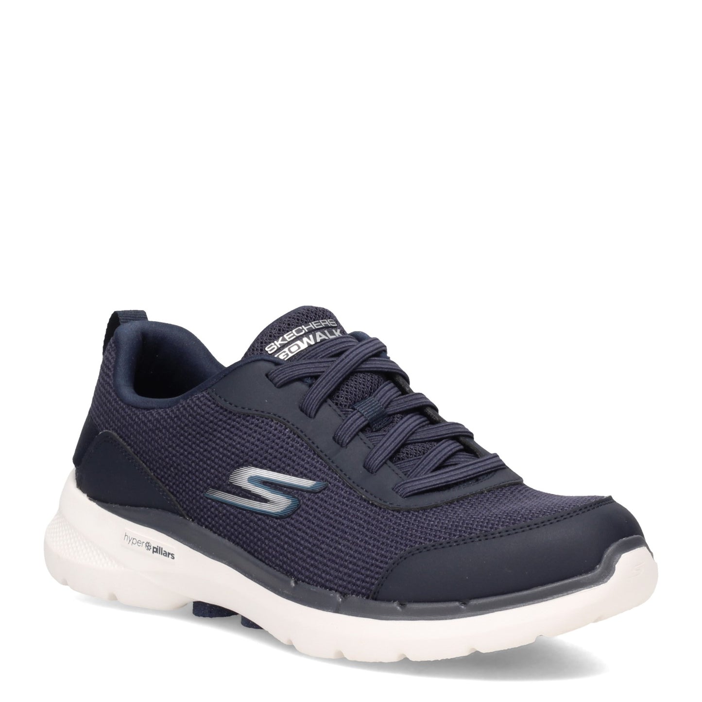 Peltz Shoes Men's Skechers GOwalk 6 - Bold Knight Walking Shoe NAVY 216204-NVBL
