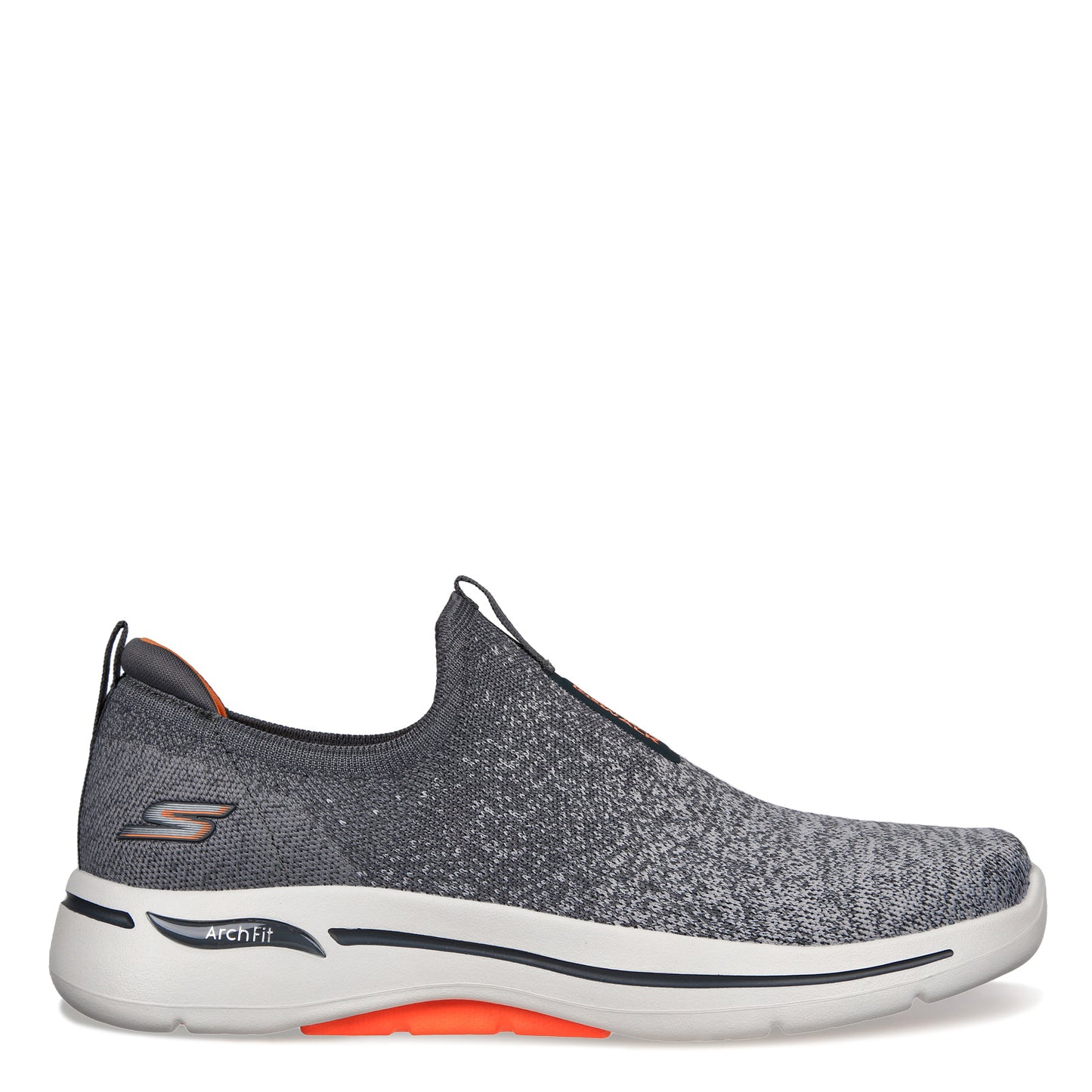 Peltz Shoes Men's Skechers GO WALK Arch Fit - Linear Axis Sneaker CHARCOAL 216256-CHAR