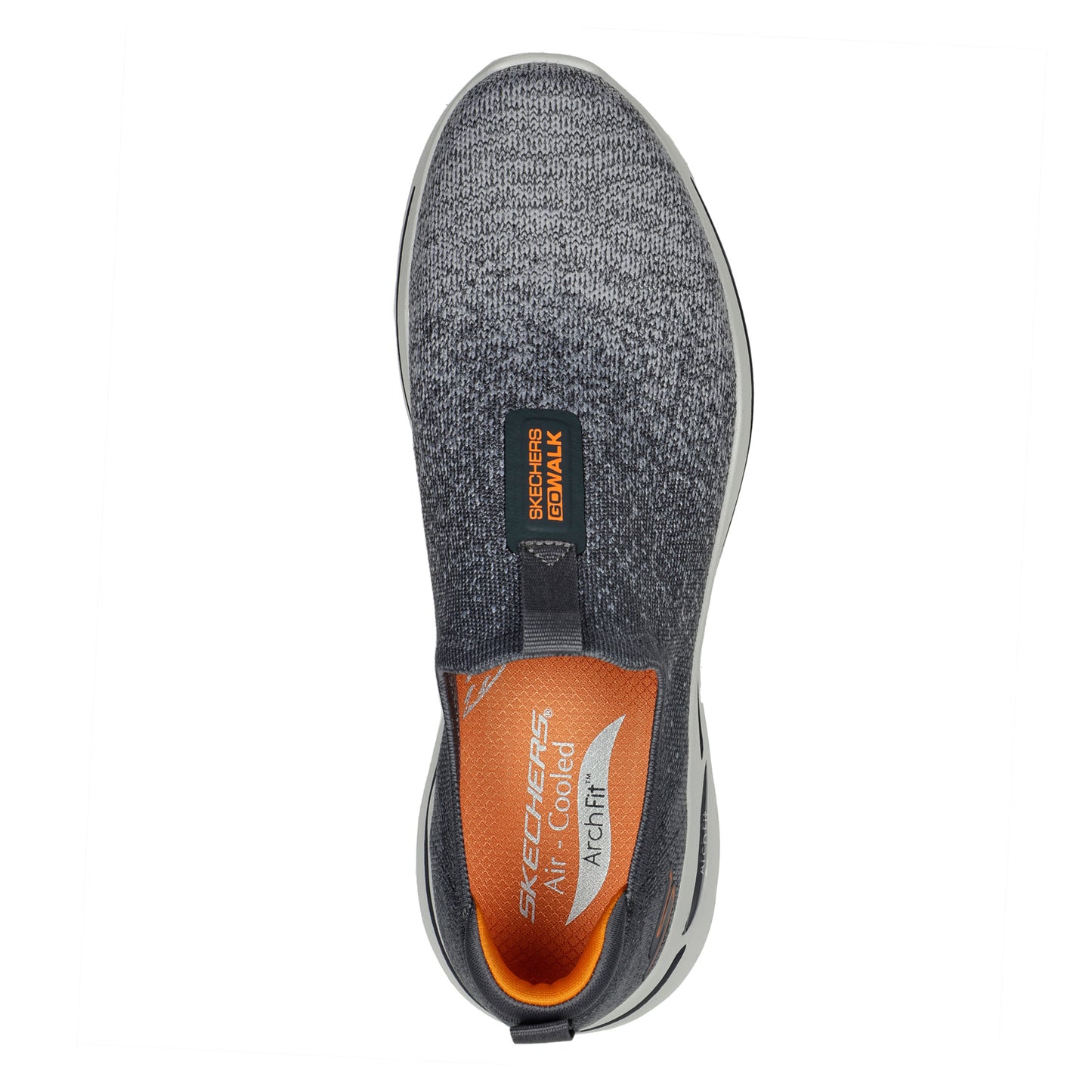 Peltz Shoes Men's Skechers GO WALK Arch Fit - Linear Axis Sneaker CHARCOAL 216256-CHAR