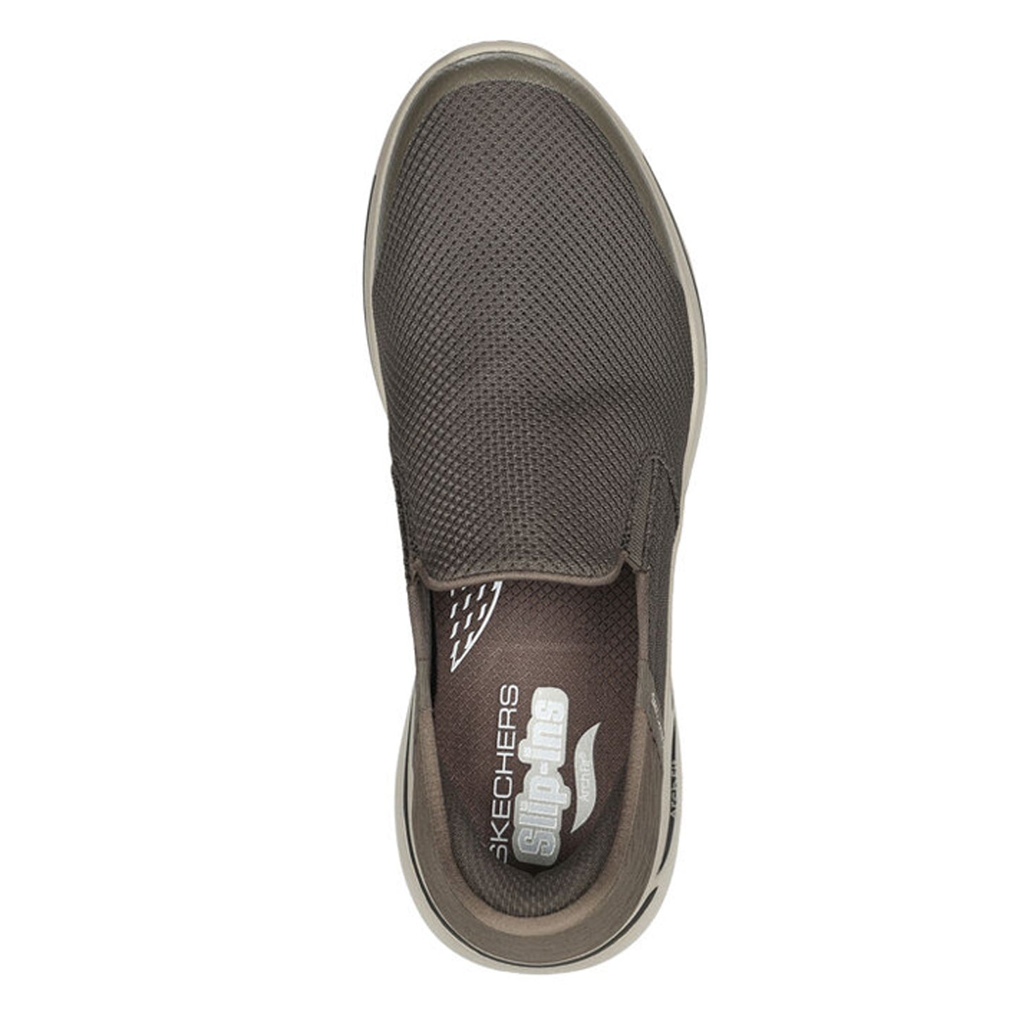 Peltz Shoes Men's SKECHERS PERFORMANCE MENS TAUPE 216259-TPE