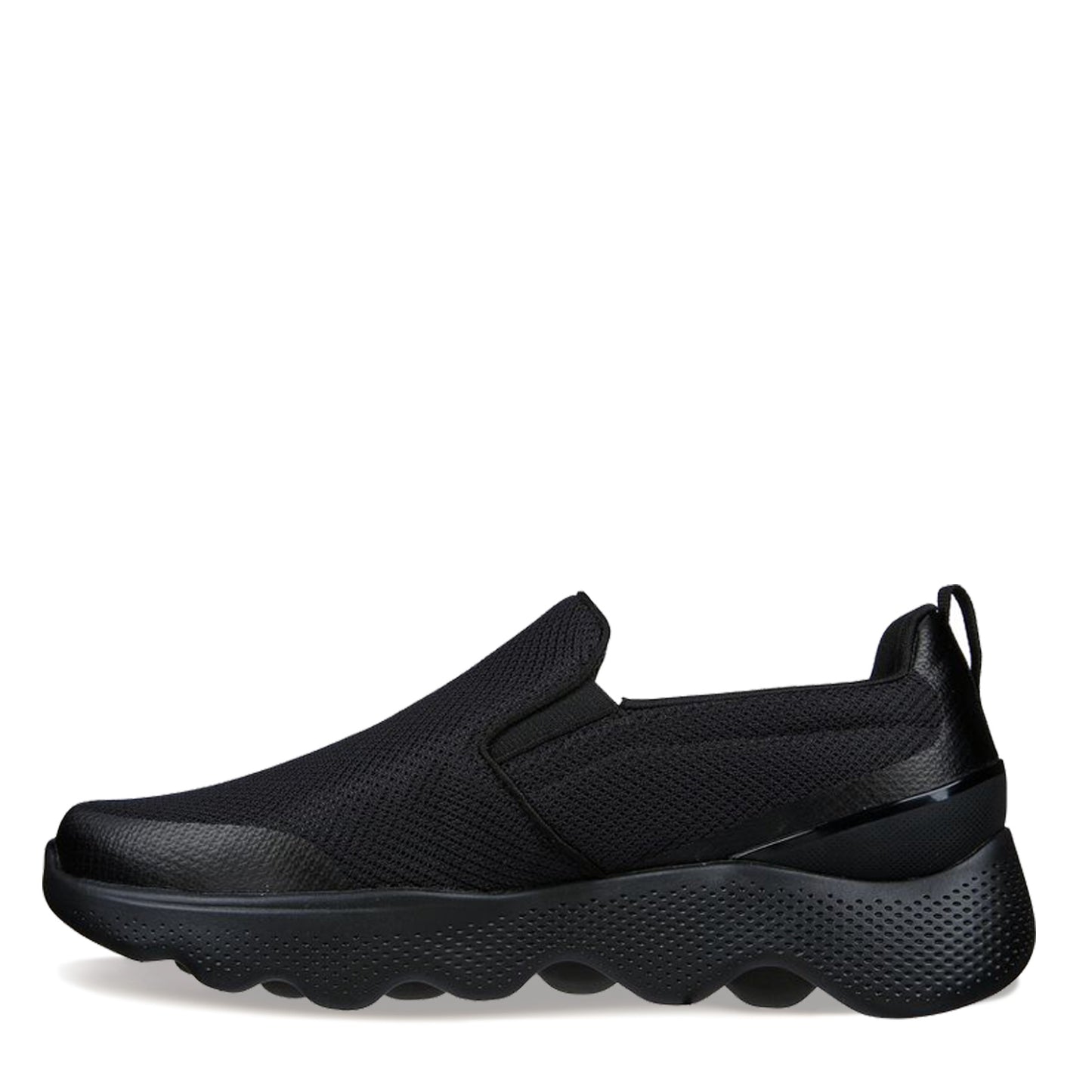 Peltz Shoes Men's Skechers GO WALK Massage Fit – Ripple Sneaker BLACK 216408-BBK