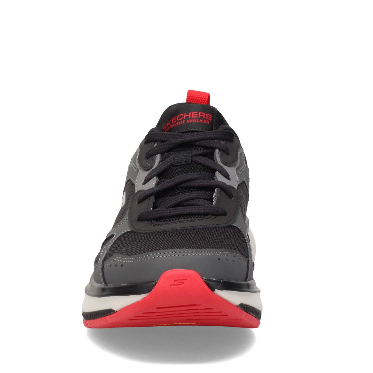 Peltz Shoes Men's Skechers GO WALK Arch Fit Workout Walker BLACK GREY 216441-BKGY